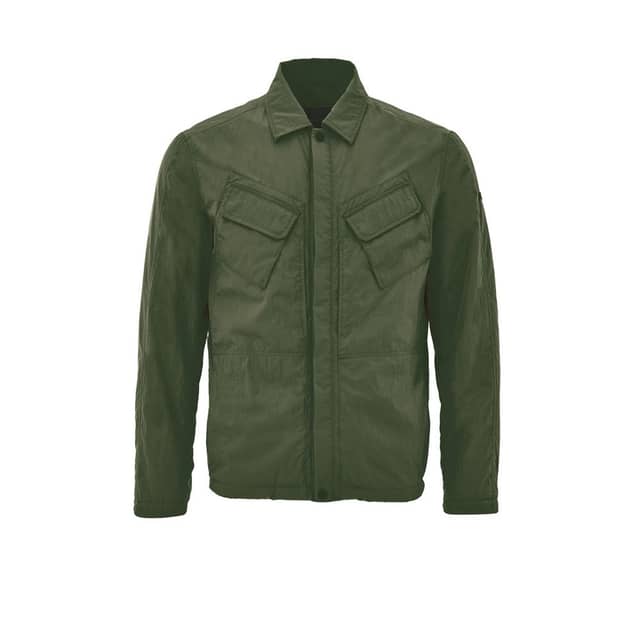 Green Polyester Coat