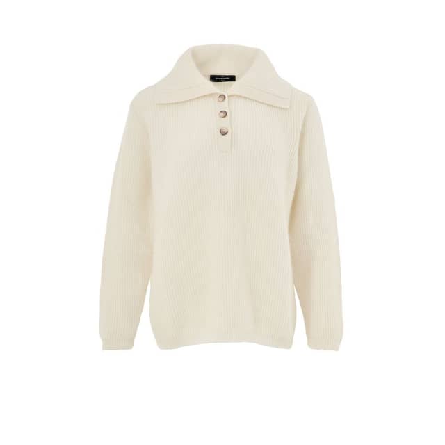 White Wool Polo Shirt