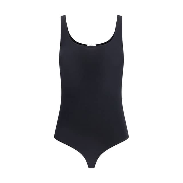 Black Cotton Bodysuit