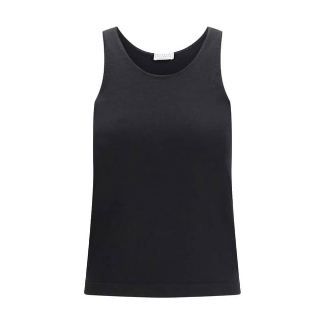 Black Cashmere Tank Tops