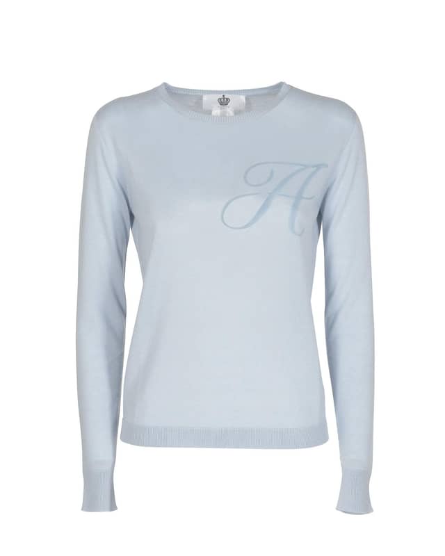 Blue Cashmere Sweatshirt