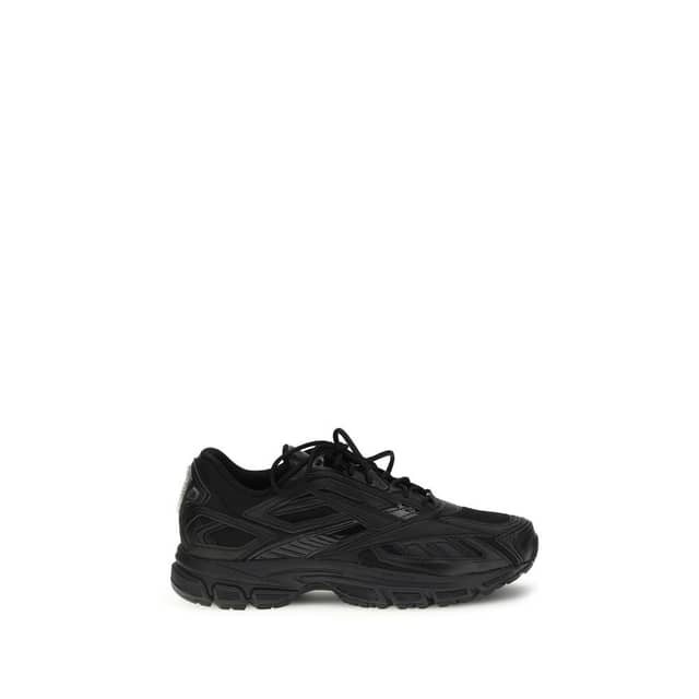 Black Polyethylene Athletic Sneakers