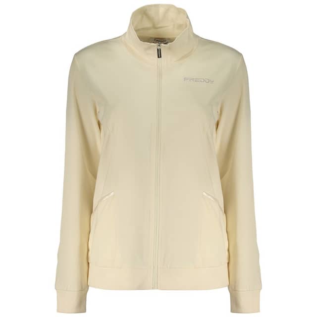 Beige Cotton Womens Sweatshirt