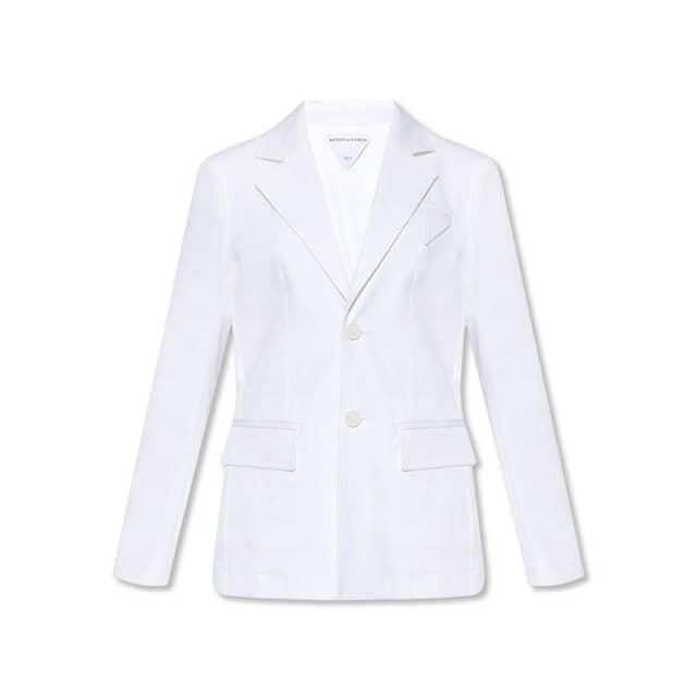 White Cotton Blazer