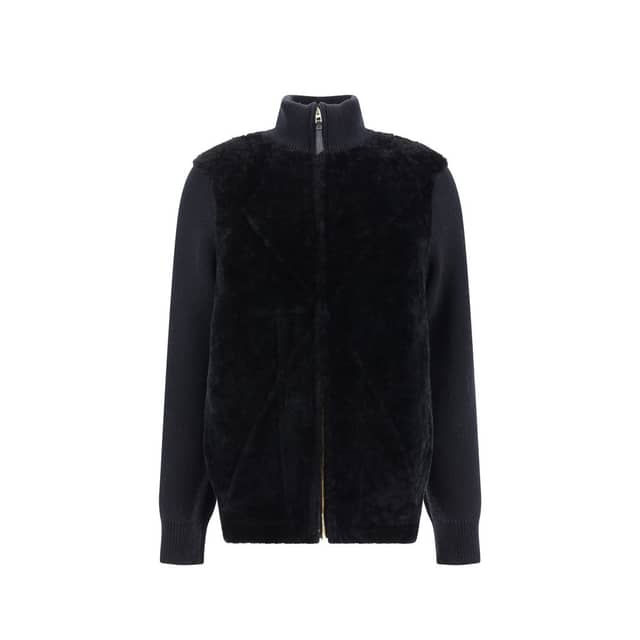 Black Lamb Fur Full-Length Jacket