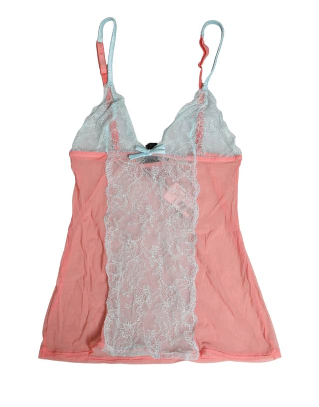Multicolor Sheer Lace Lingerie Chemise Top Underwear