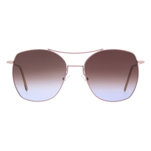Rose Gold Metal Sunglasses