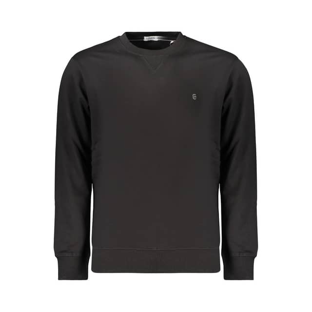 Black Cotton Men's Sweatshirt