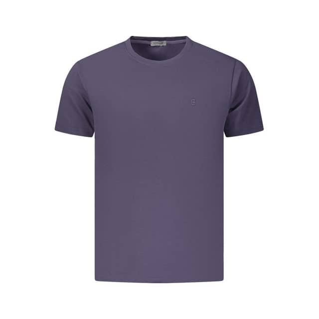 Blue Cotton Men's T-Shirt