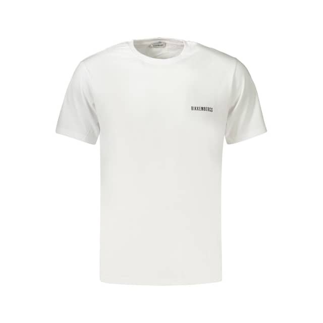 White Cotton Men's T-Shirt