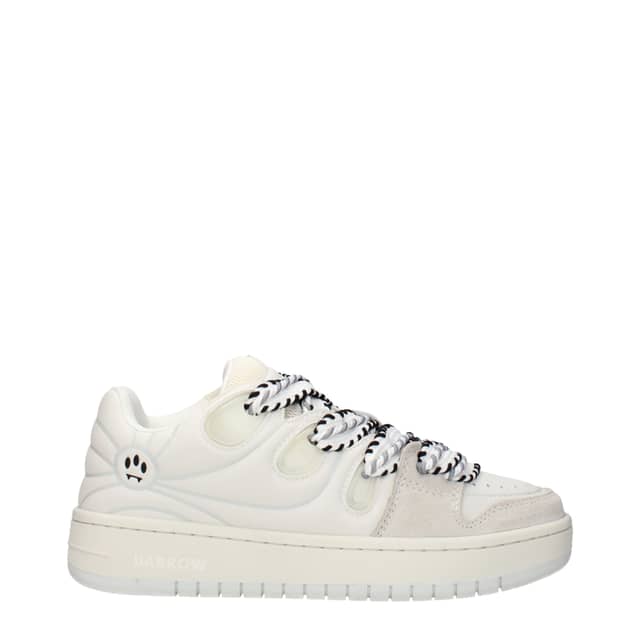 White Leather Low Top Sneakers