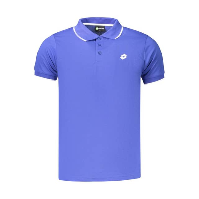 Blue Polyester Men's Polo Shirt
