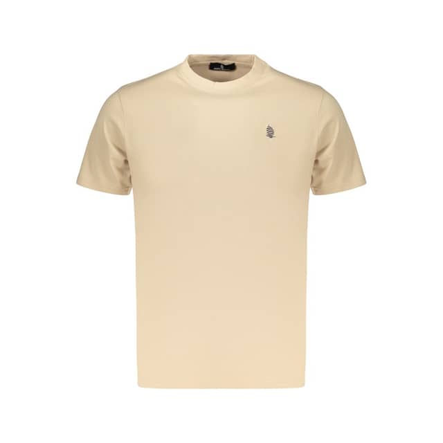 Beige Cotton Men's T-Shirt