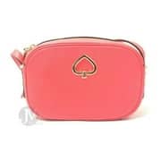 Kate Spade New York Women'S Kourtney Pebbled Leather Zip Around Camera Crossbody Bag (Stoplight)