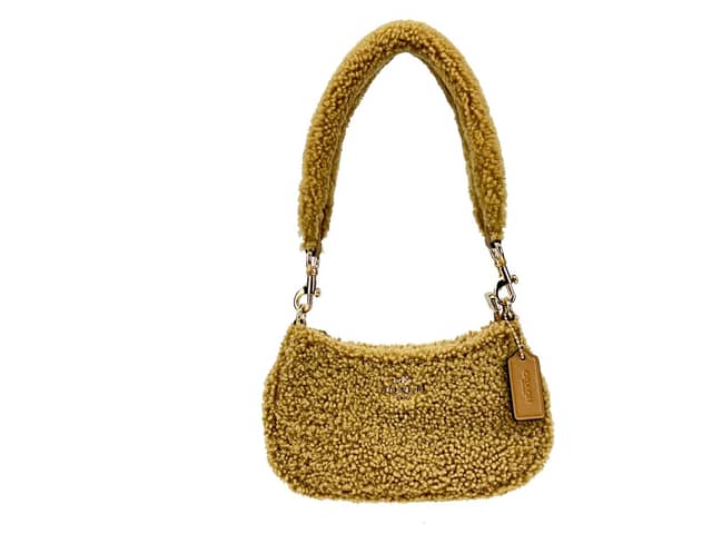 Coach Teri Mini Shearling Fur Crossbody Bag