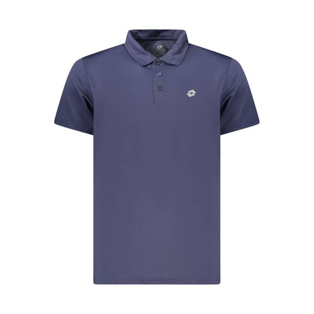 Blue Polyester Men's Polo Shirt