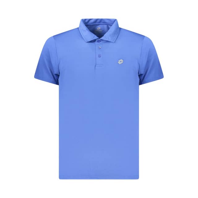 Blue Polyester Men's Polo Shirt
