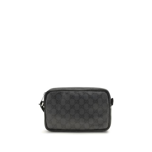 Black Fabric Shoulder Bag