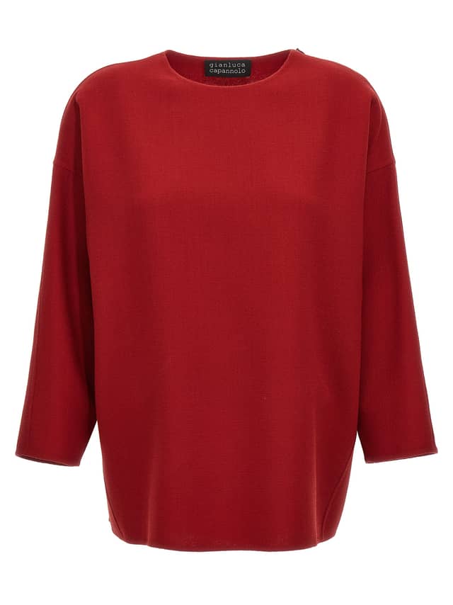 Red Virgin Wool Shirt