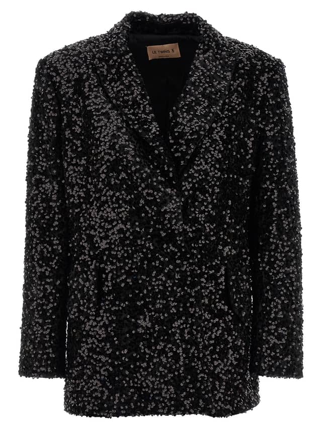 Black Polyester Blazer