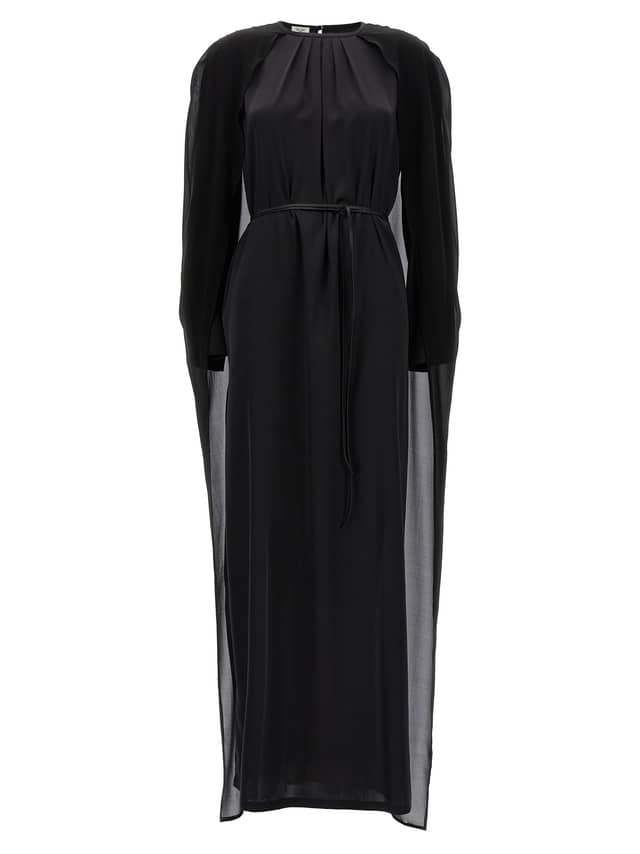 Black Silk Long Dress