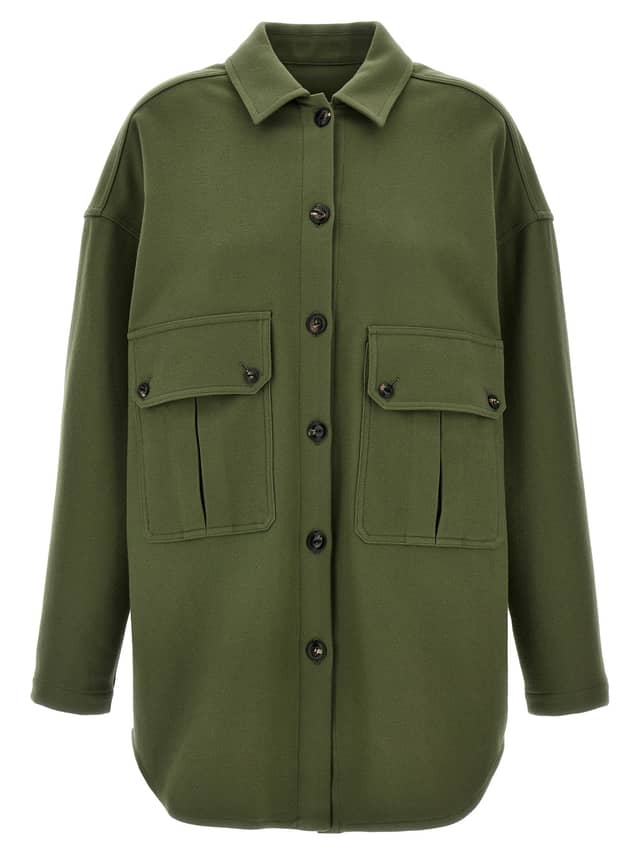 Bicolor Virgin Wool Blouse