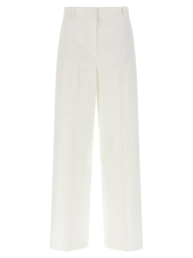 White Linen Casual Pants