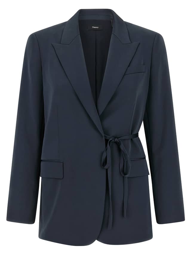 Blue Polyester Blazer