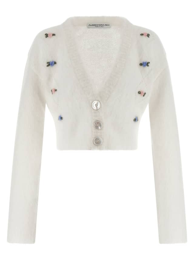 White Wool Cardigan