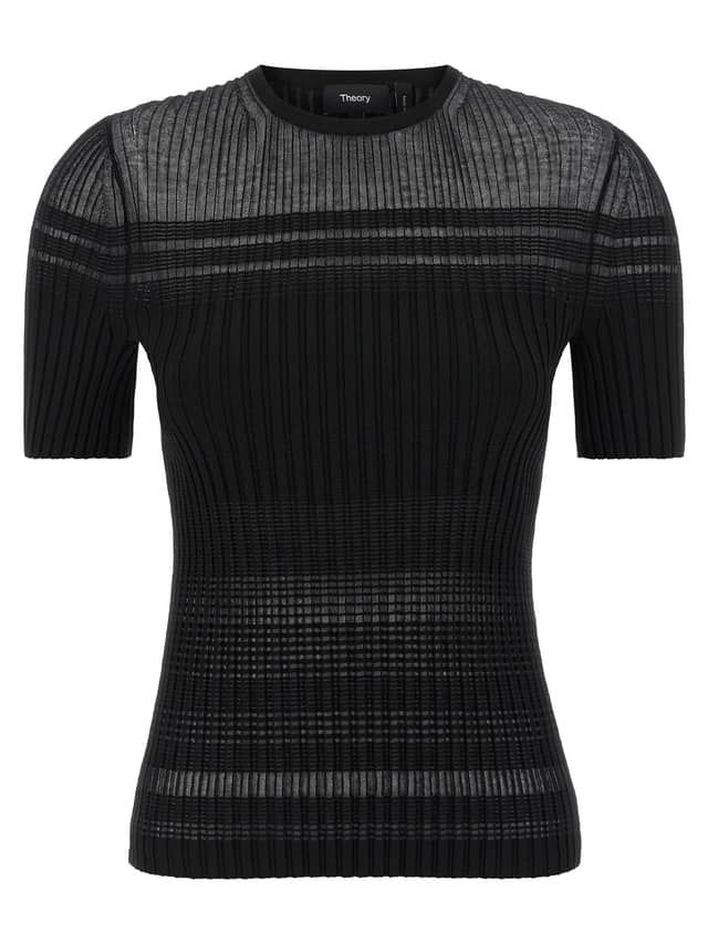 Black Viscose T-Shirt