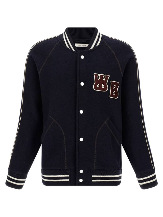 Blue Virgin Wool Bomber