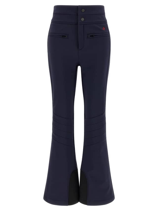 Blue Nylon Athletic Pants