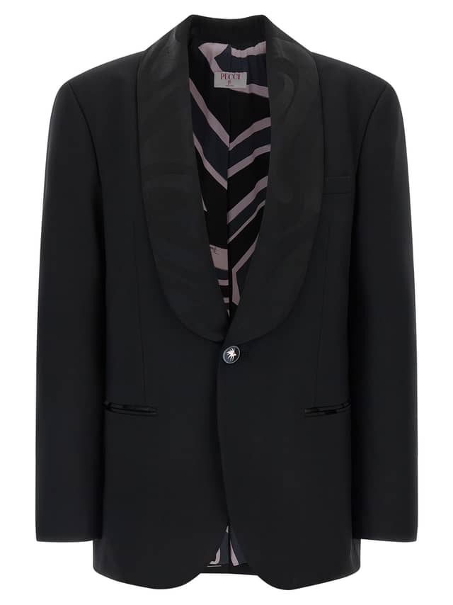 Black Virgin Wool Blazer