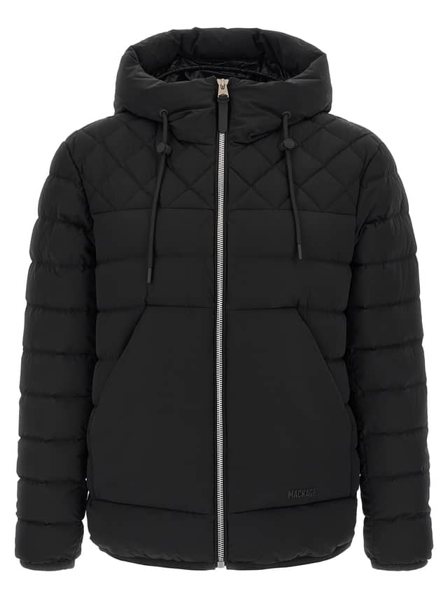 Black Nylon Full-Length Jacket