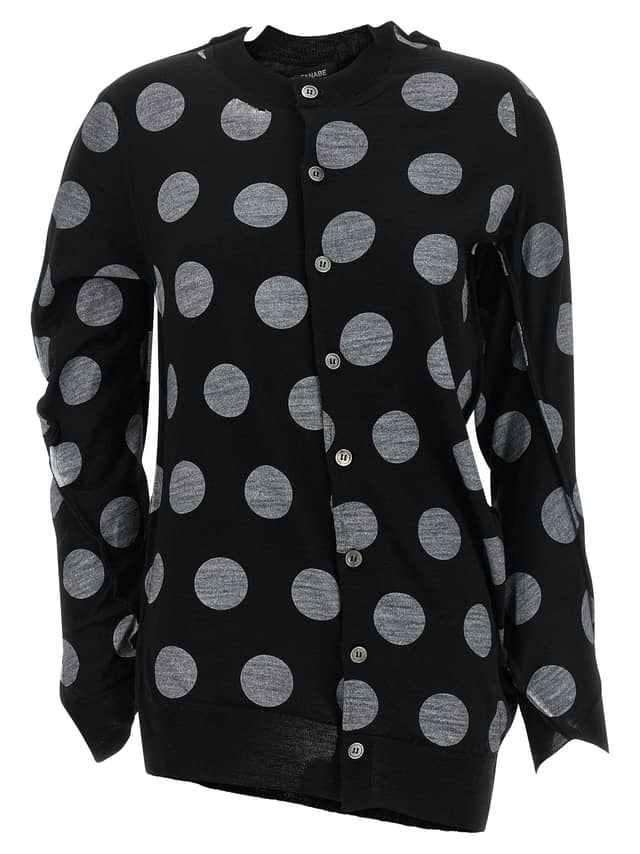 Bicolor Wool Cardigan