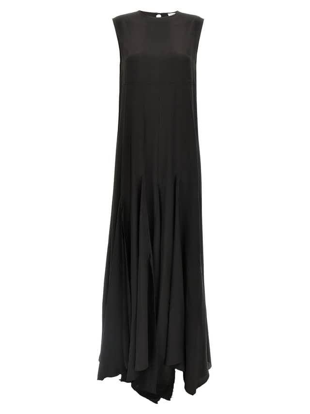 Black Silk Long Dress