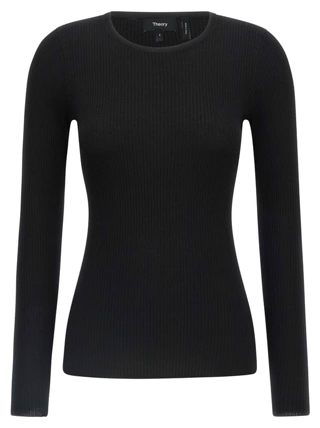 Black Merino Wool Cardigan