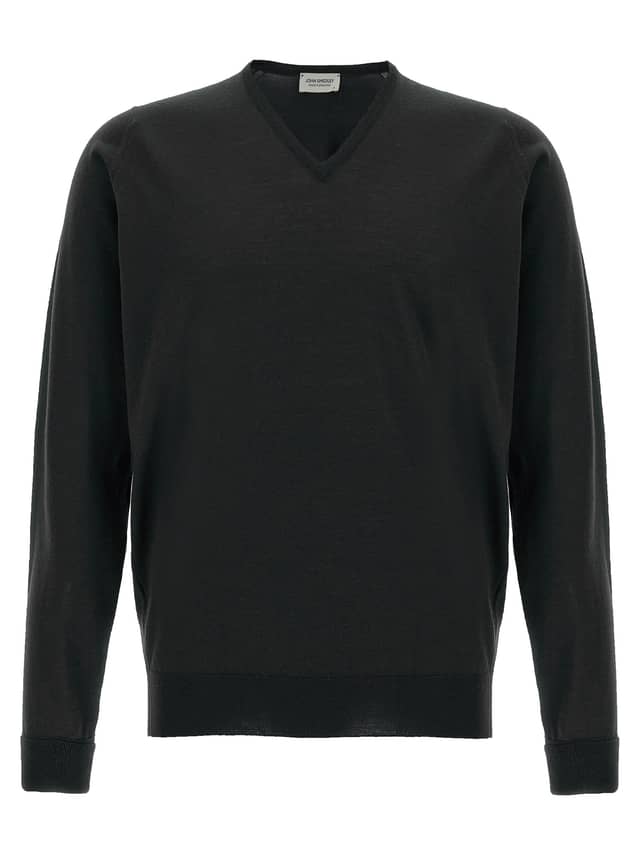 Black Merino Wool Cardigan