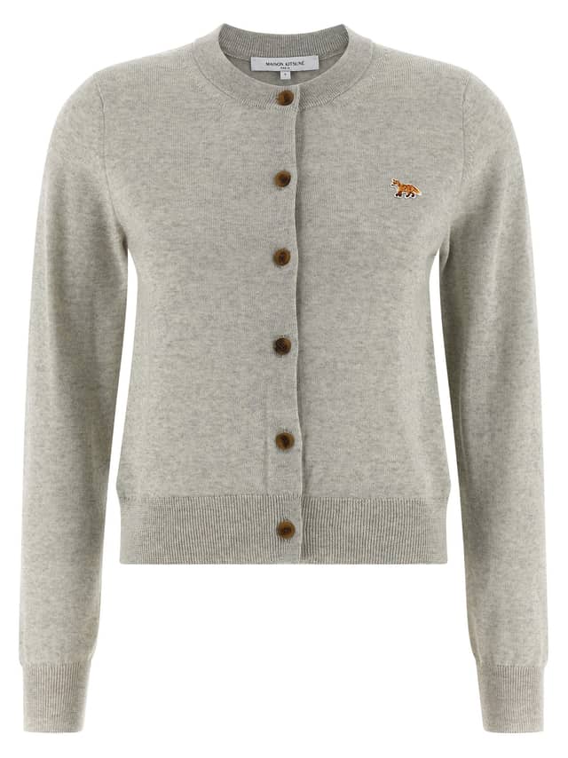 Gray Virgin Wool Cardigan
