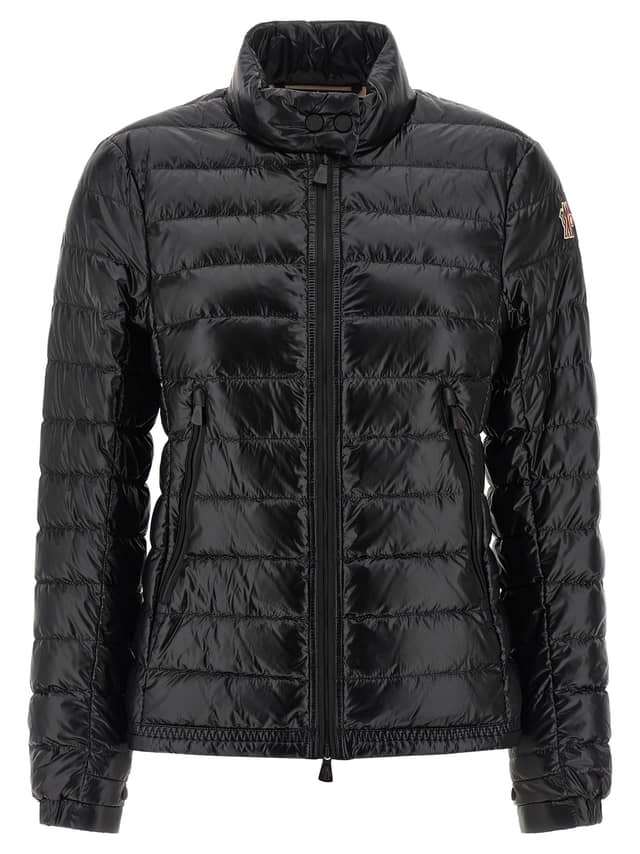 Black Polyamide Full-Length Jacket