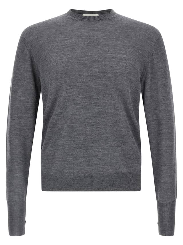 Gray Virgin Wool Cardigan