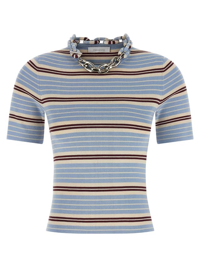 Blue Textile T-Shirt