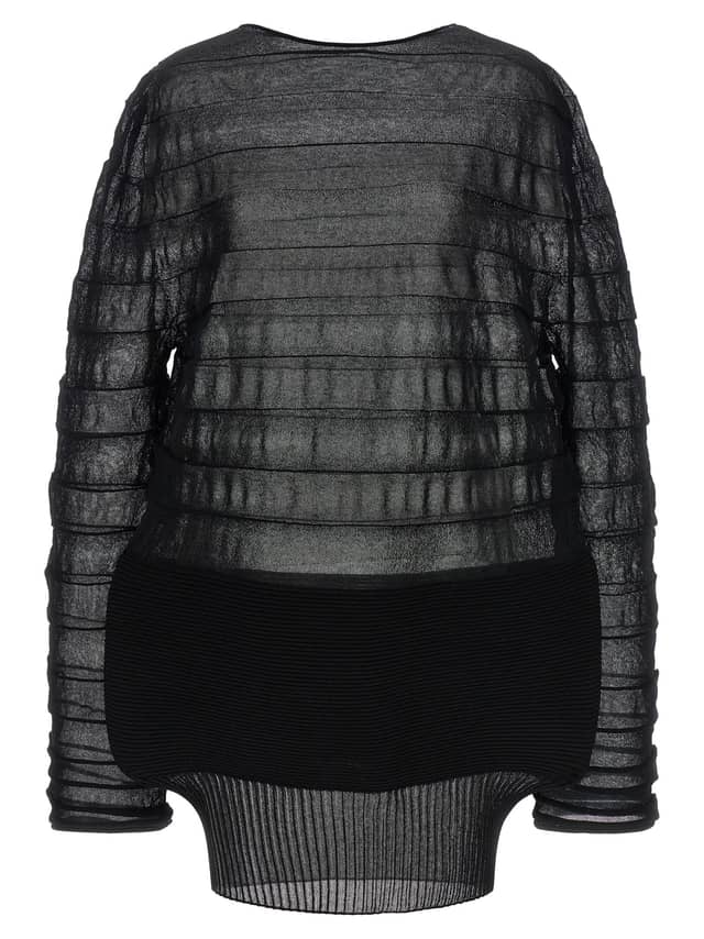 Black Polyester Sweatshirt