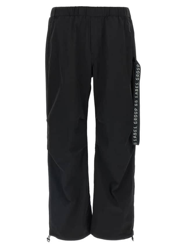 Black Polyamide Athletic Pants