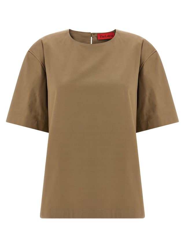 Brown Cotton T-Shirt