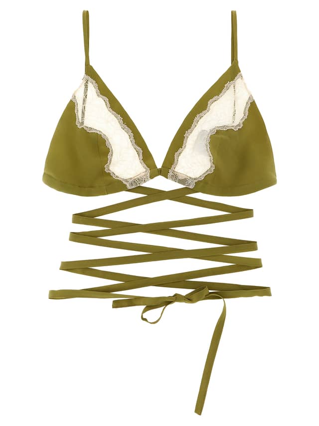 Bicolor Silk Bra