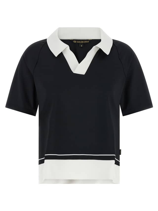 Bicolor Polyester Polo Shirt