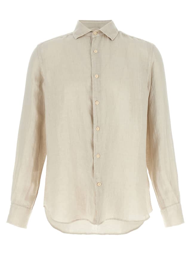 Beige Linen Blouse