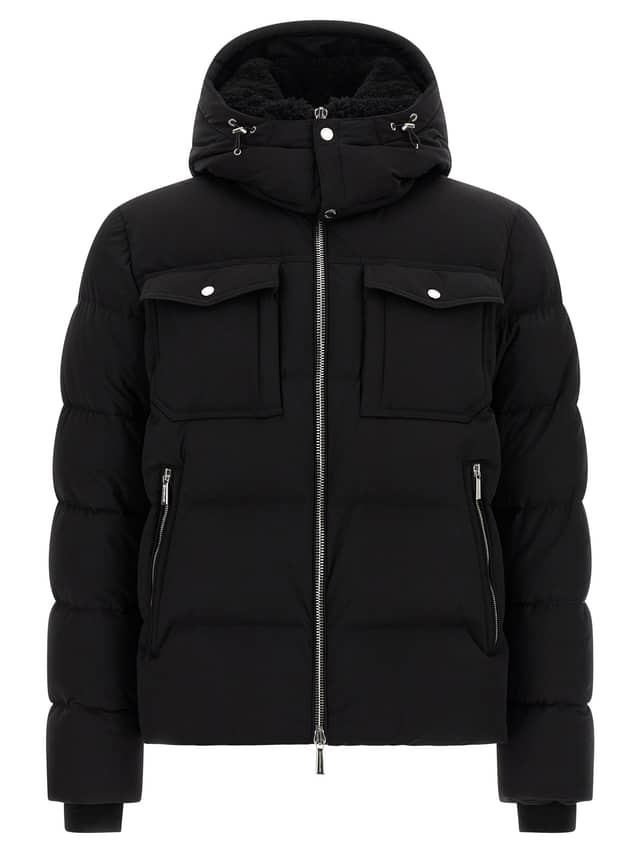 Black Wool Bomber