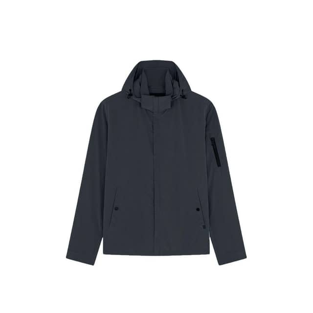 Gray Nylon Shell Jacket